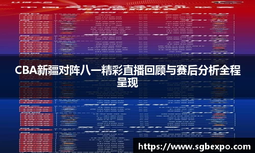 CBA新疆对阵八一精彩直播回顾与赛后分析全程呈现